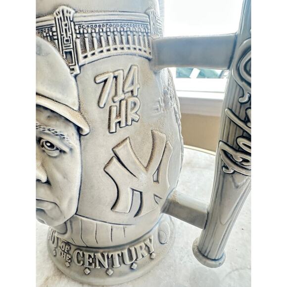 1999 Babe Ruth Collector’s Stein – “Legend of the Century” Avon x Cooperstown - Picture 3 of 4